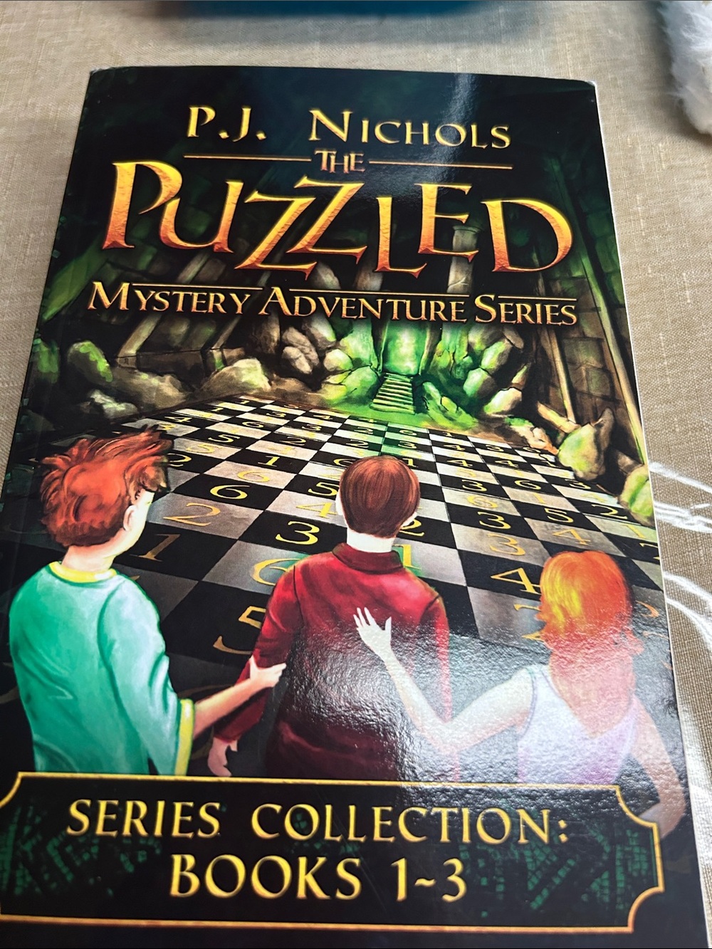 P.J. Nichols The Puzzled Mystery Adventure Series - Books 1-3 (Green/Gold Cover)